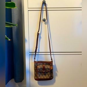 Dooney & Bourke Letter Carrier Signature Logo Crossbody Bag